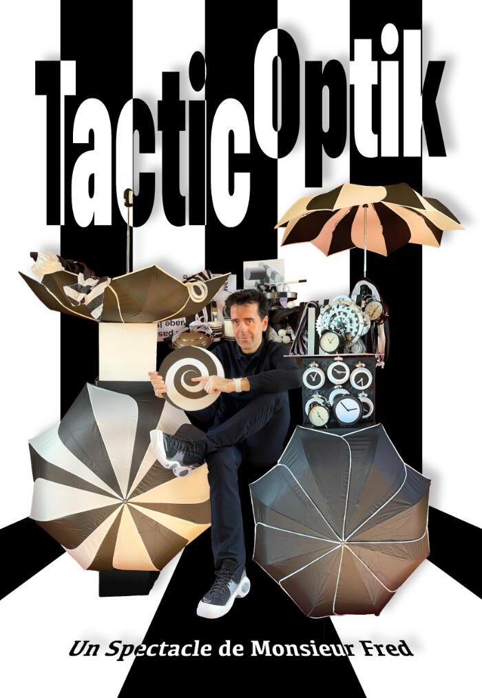 TactiOptik Affiche de représentation magique tout public avec effets d’illusion d’optique